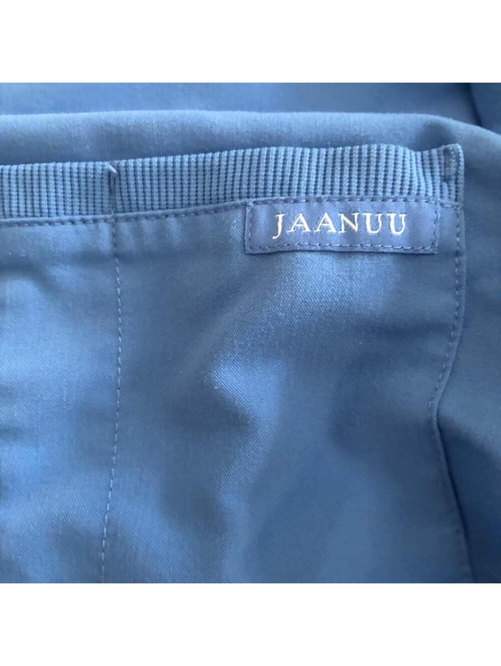 Jaanuu Scrub Set Medium Ceil Blue V Neck Top Jogger Pants Nursing Uniform - Picture 2 of 9
